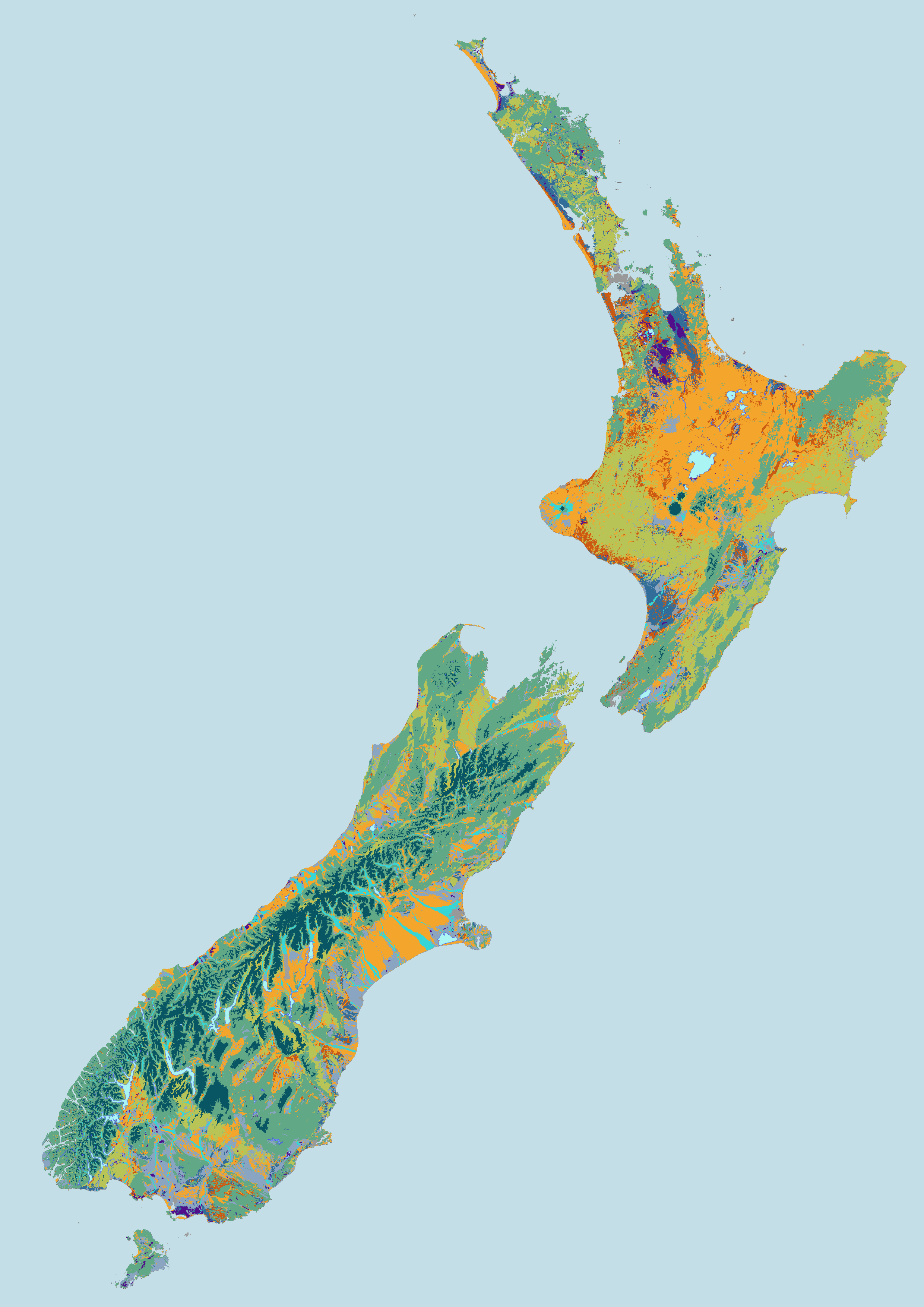 A map of the physiographic classes.